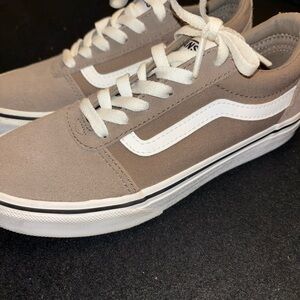 Vans Boys Tan Canvas Sneakers